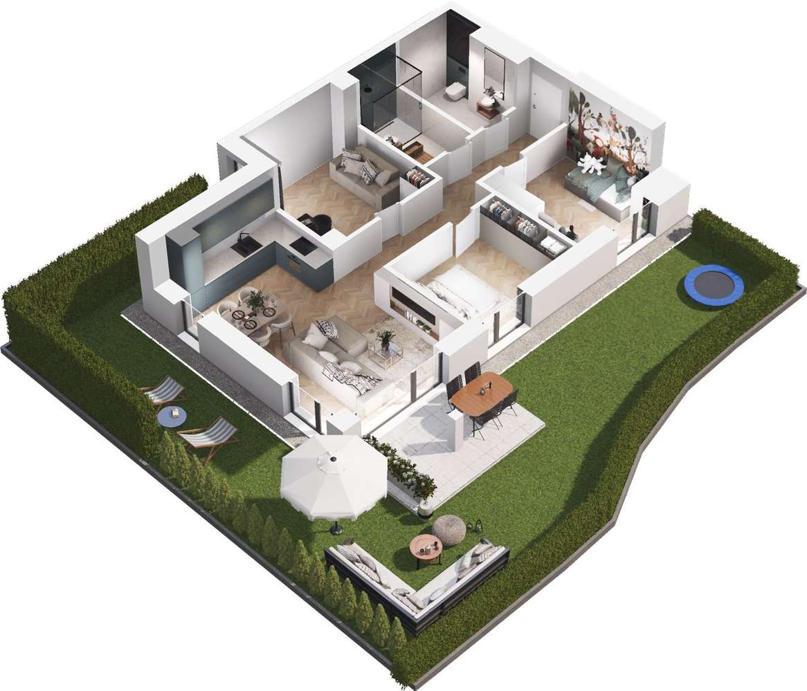 Ville Garden | mieszkanie 3-pok. | C.01 - Pełny obrazek: 5/10