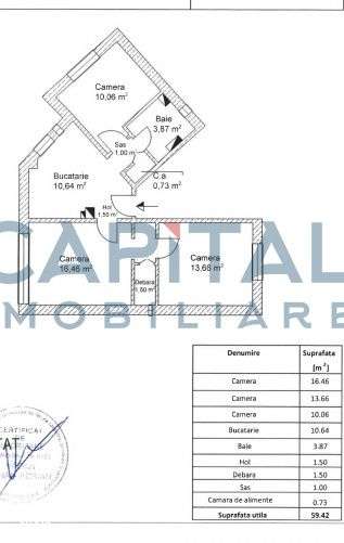 Vanzare apartament cu 3 camere in cartierul Grigorescu - Imagine principală: 2/5