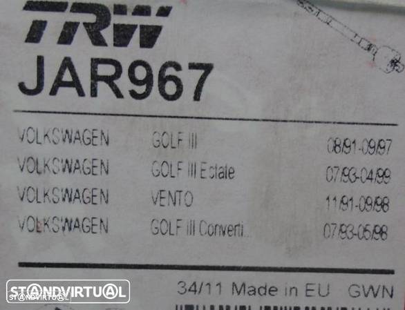 JAR967 - Barra axial - Barra de acoplamento - VW Golf/Vento (Novo) - 2