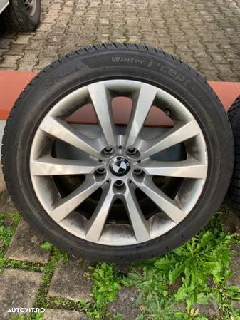 Jante Bmw Seria 5 F10/F11 cu cauc 245/45/R18 Hankook dot 2017 4-5mm 8jx18is30 - 5