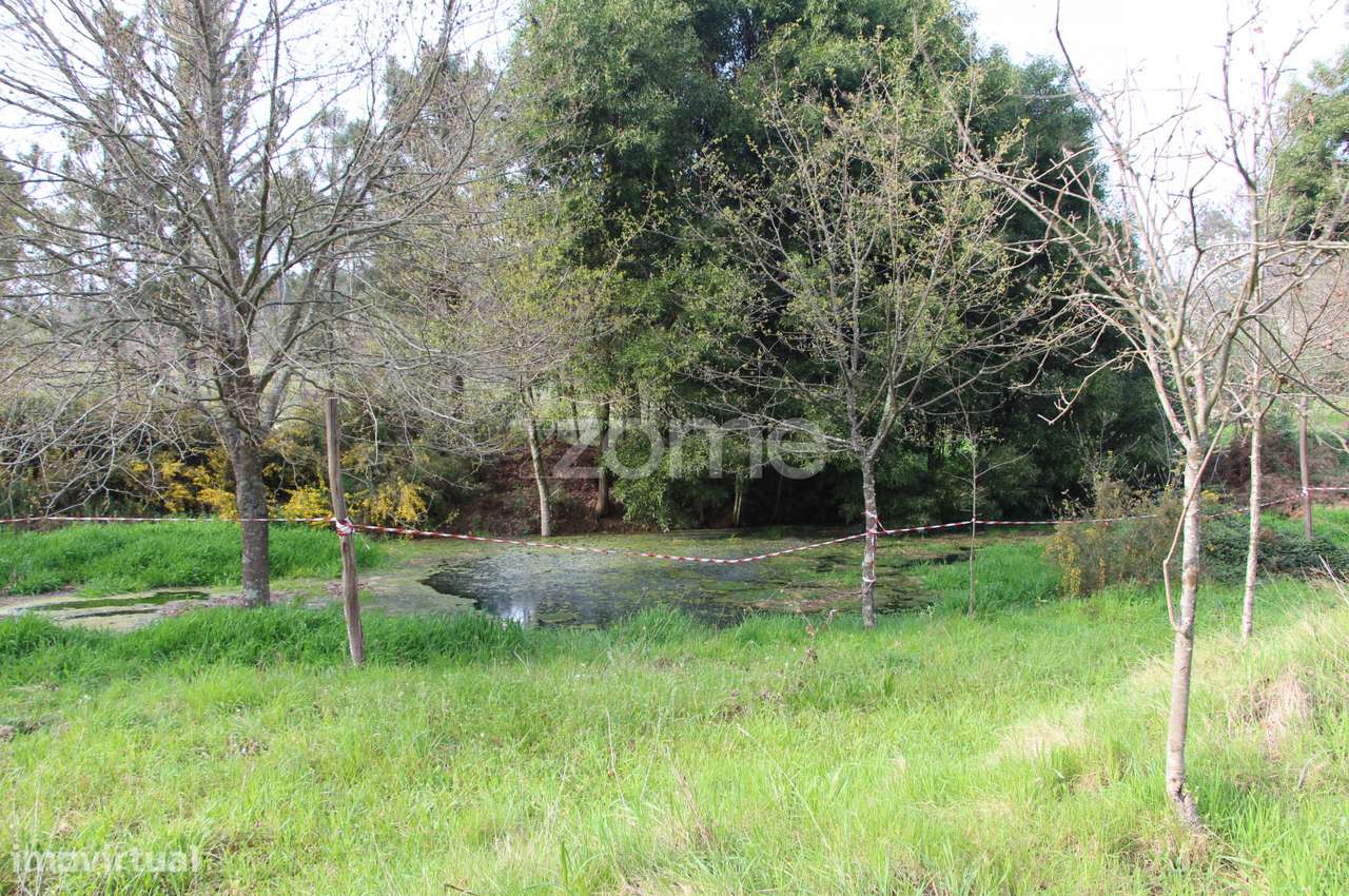 Moradia Bifamiliar Em Construcao Com Uma Lago Natural De Nascente