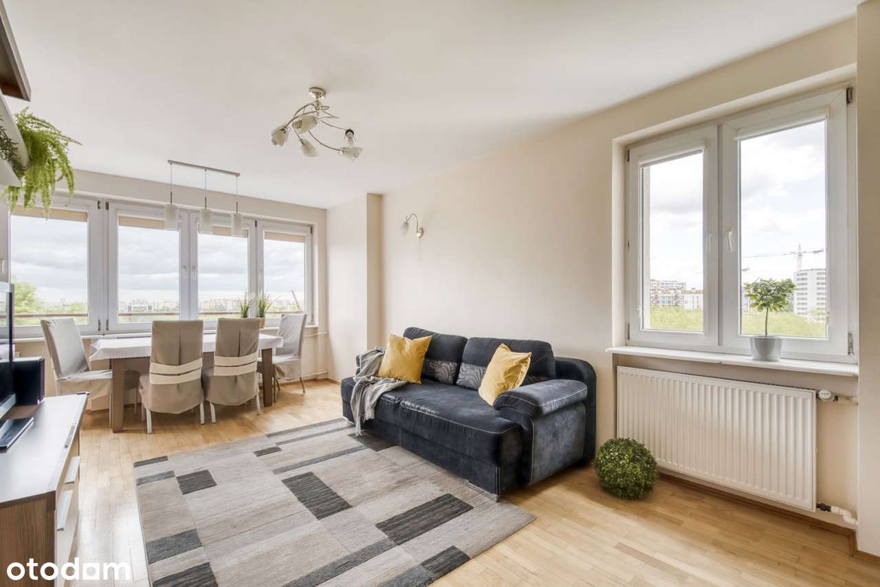 Atrakcyjne 3 pokoje przy metrze | Widok na zielony Mokotów | Jasne - Pełny obrazek: 2/12