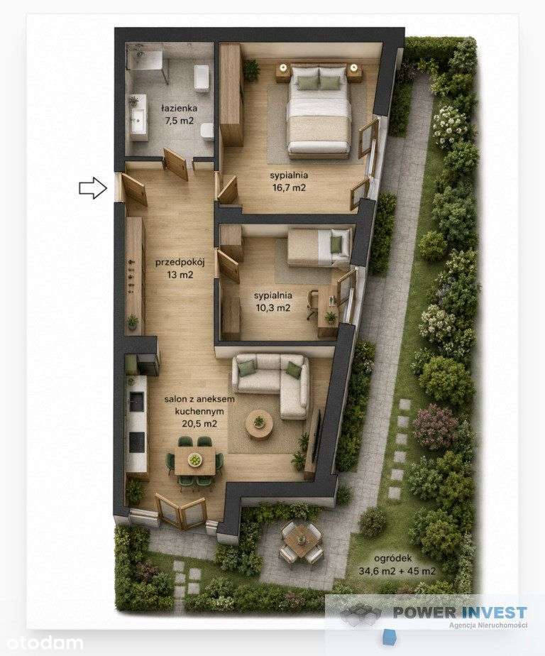 Ogródek 80 m² | 3stronna ekspozycja | 0 prowizji - Ansicht 4