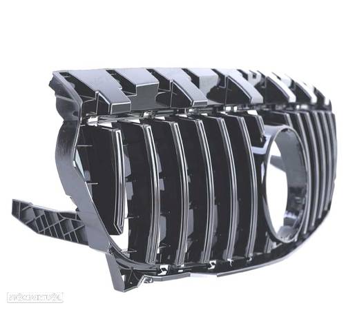 GRELHA FRONTAL PARA MERCEDES CLA W117 13-16 GTR STYLE PRETO BRILHANTE - 2