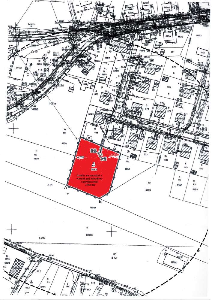 Działka 2098 m² w Bytomiu Odrzańskim – Potencjał Podziału i Media! - Pełny obrazek: 3/3