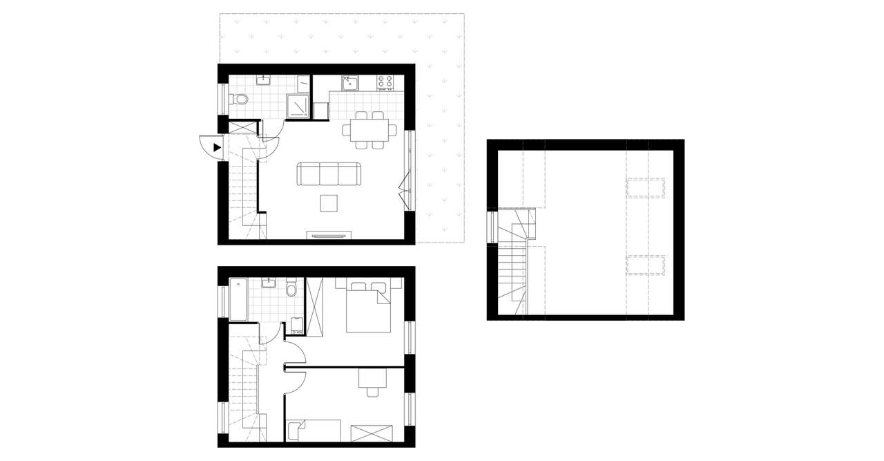 4-pokojowy dom 71m2 + ogródek Bezpośrednio - Pełny obrazek: 3/8