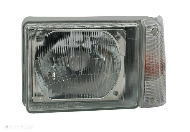 Far Fiat Panda (141a), 1986-12.2002, stanga/dreapta, cu semnal alb; H4/R2+P21W; electric; fara motor, TYC - 1