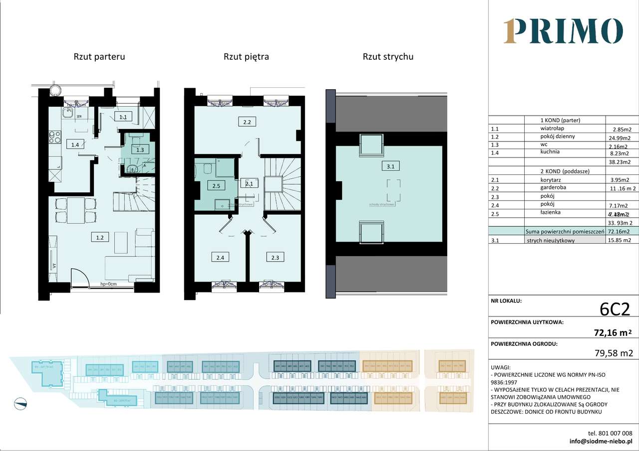 Piętrowy dom z ogrodem | 6C2 - Pełny obrazek: 2/6