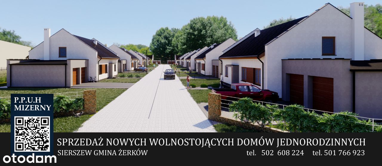 NOWY Dom 92,63 m²+ Ogród - 3.500 zł/m²- Sierszew