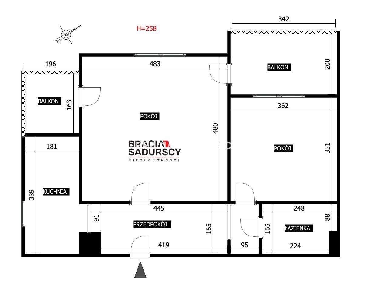 Okazja! Ustawne 2-pok, 2 balkony, duży potencjał!-18