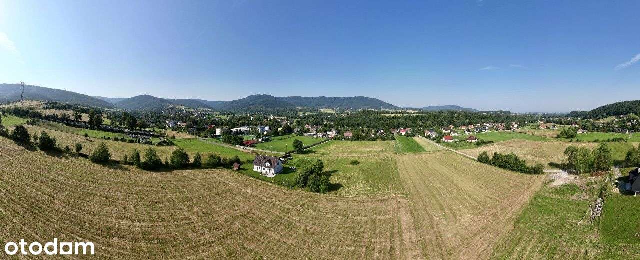 Andrychów Rzyki widokowa działka z poz. na budowę - Pełny obrazek: 4/9