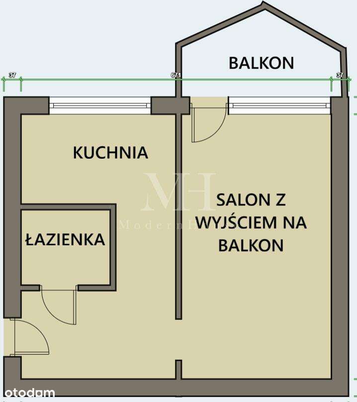 34,60m2 Pierwsze piętro i okazyjna cena - Pełny obrazek: 5/5