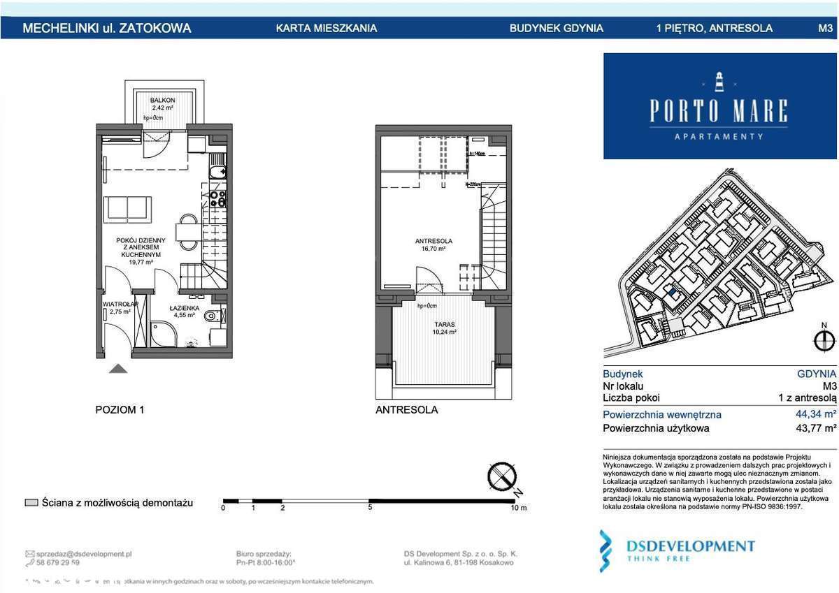 Apartament 2-pokojowy blisko plaży – Porto Mare Mechelinki - Pełny obrazek: 3/23
