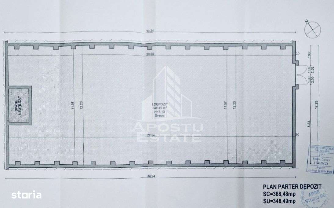 Hala depozitare, 348 mp, zona Iulius Mall. - Imagine principală: 5/5