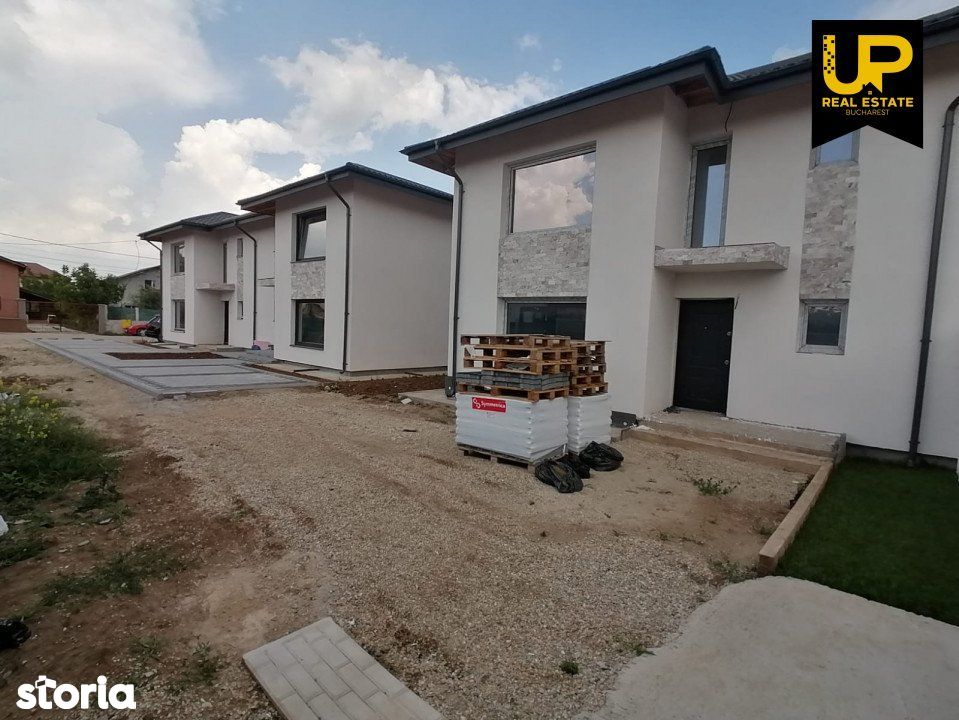 Comuna Berceni - Ilfov / Vila Duplex 4 Camere P+1+M / Teren 250 Mp
