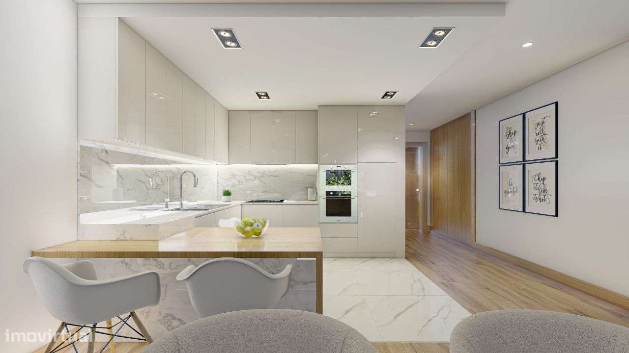 Moradia T3 em construção com duas Salas em Cristelo, Paredes-14