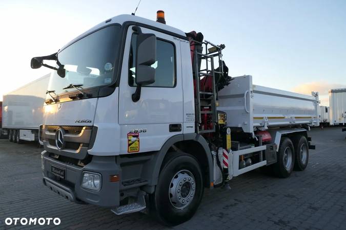 Mercedes-Benz ACTROS 2636 / 6 X 4 / 2 STR WYWROTKA + HDS FASSI F155 / ŁYCHA / HYDROBURTA /  AUTOMAT / - 14