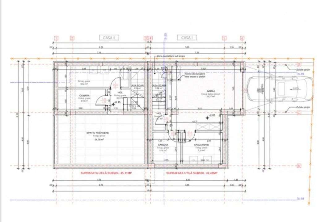 Casa cuplata , Floresti, 181,45mp utili - Imagine principală: 5/6