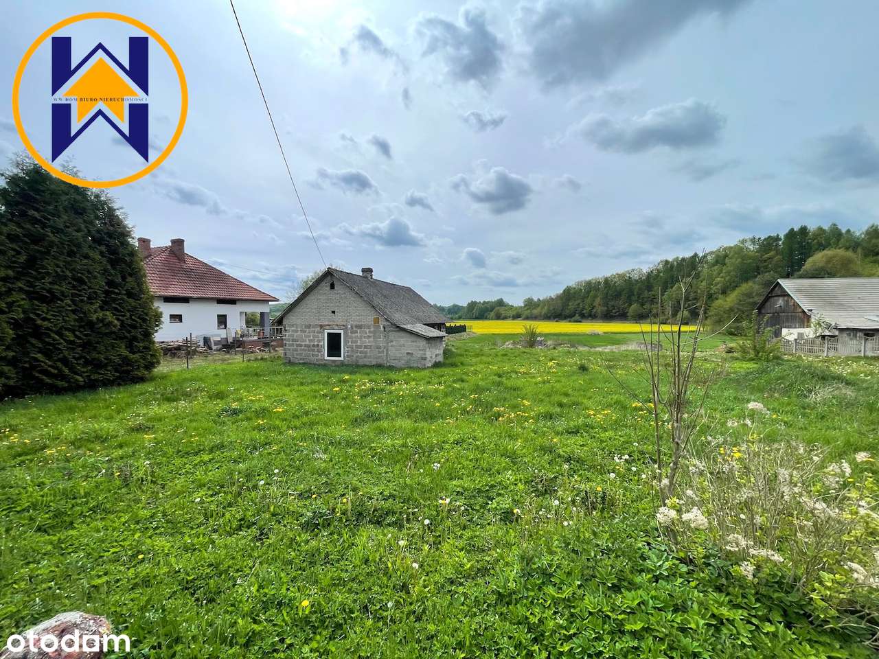 Działka budowlana, 34ar z pozwoleniem na budowę domu jednorodzinnego-9