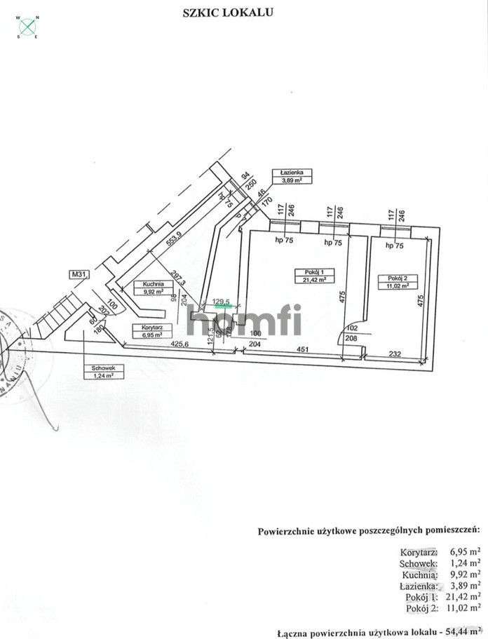 54,44 m² | Kamienica z 1895 roku | Poznań-17