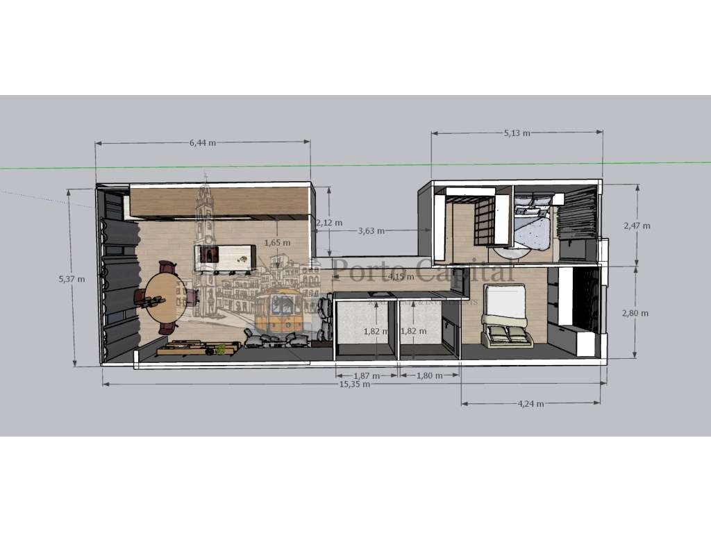 EXCELENTE APARTAMENTO T2 A VENDA EM PARANHOS-15
