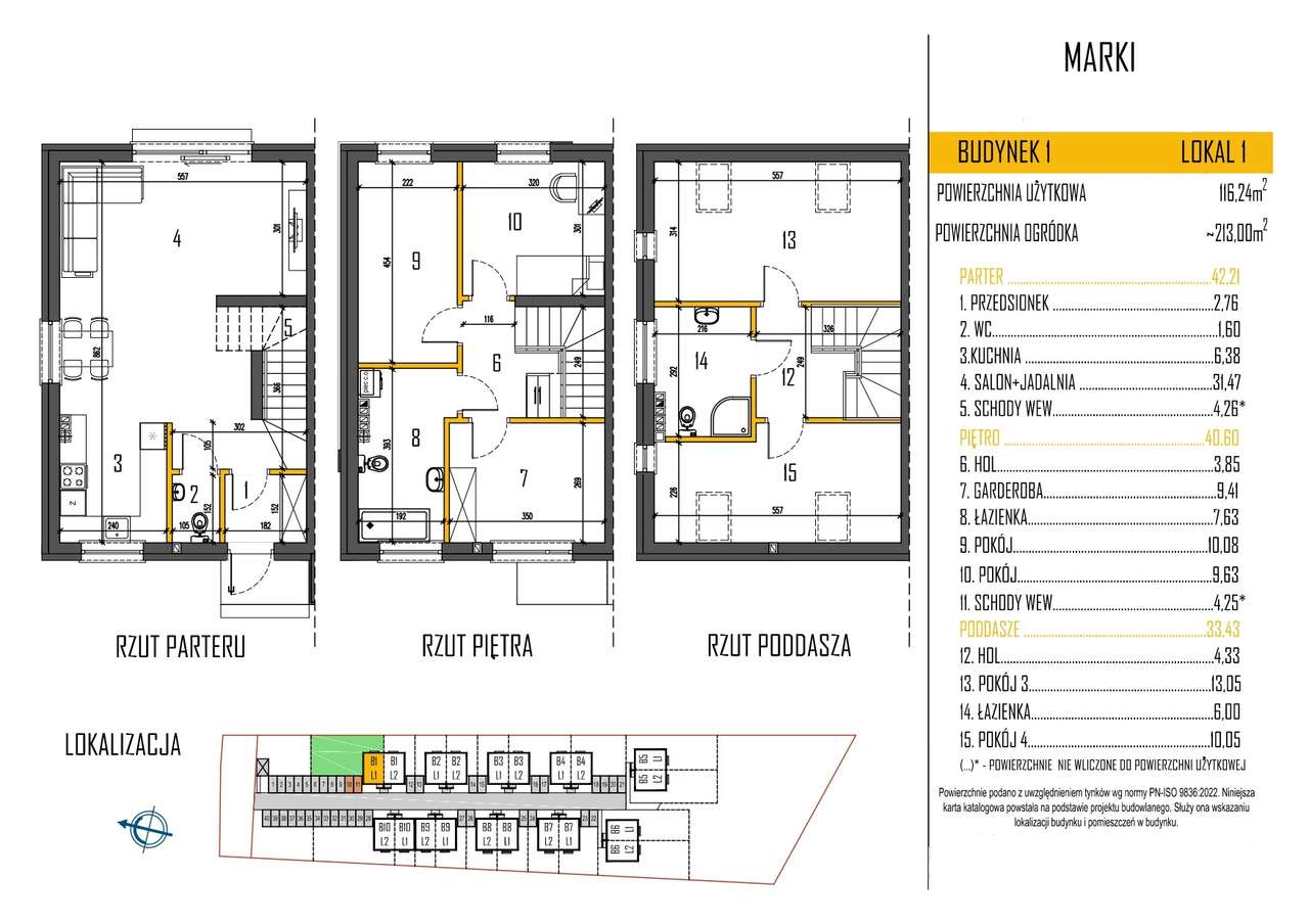 Segment 116m2, 3 poziomy użytkowe, ogródek, 2 x parking-12