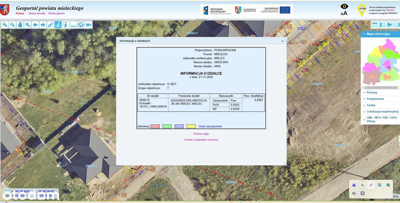 Działka Bud. 10ar. Mielec -ul. Spilarewicza media w działce centrum !! - Pełny obrazek: 4/4