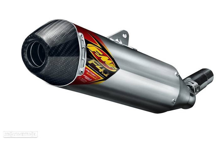 ponteira de escape fmf factory 4.1 rct stainless carbon end cap suzuki rm-z 450 - 1