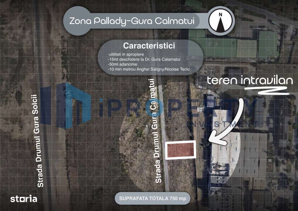 Teren Intravilan | Pallady | G2a UTR | deschidere 15 m | 750 mp - Imagine principală: 1/6