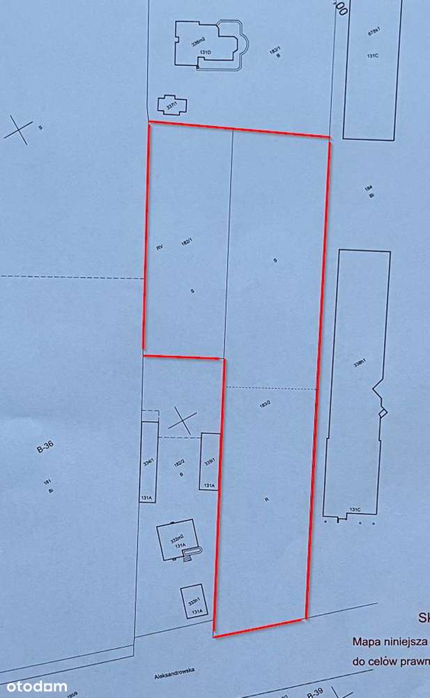 Sprzedam działkę z WZ, 6066 m2 Łódź, Aleksandrowska 131D - Pełny obrazek: 2/3