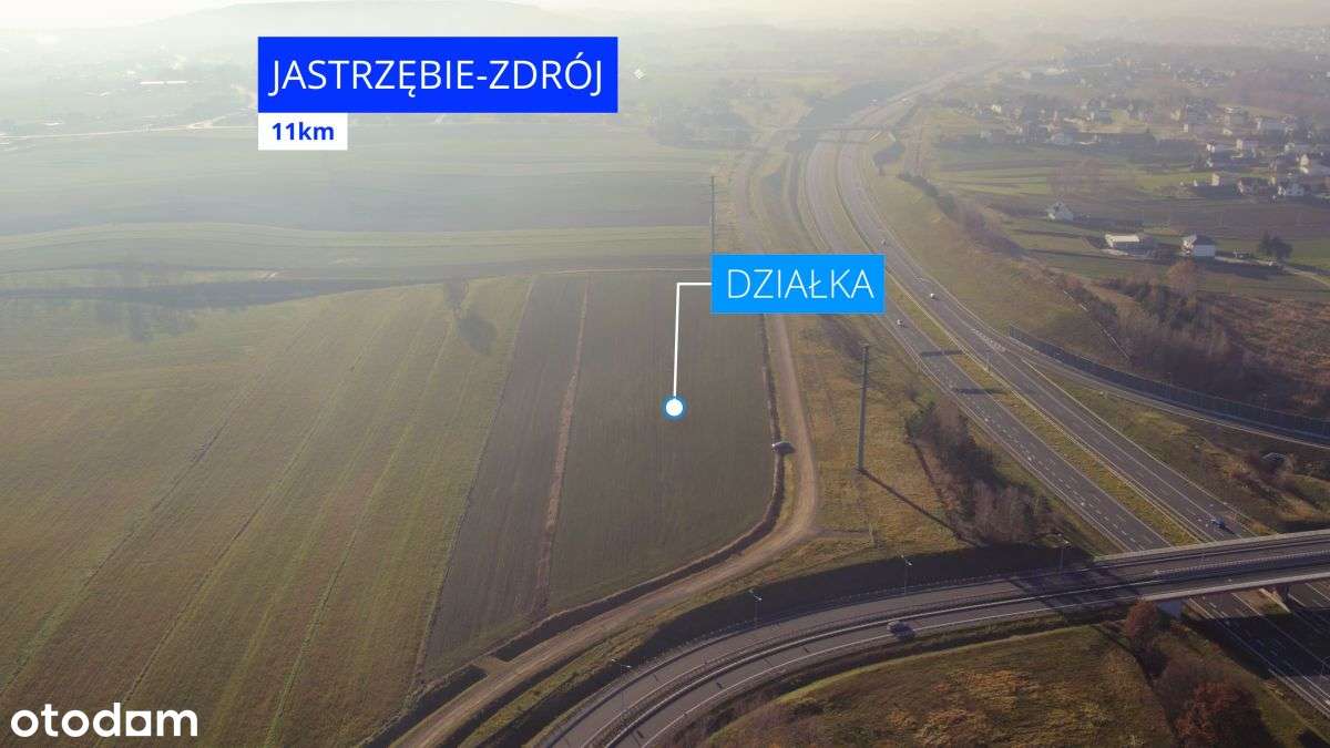 Nowa Cena! Duża działka przy zjeździe z A1 - Pełny obrazek: 5/18