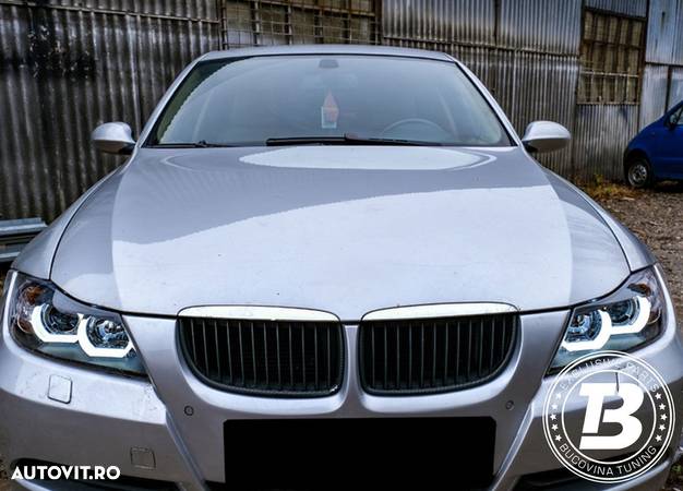 Faruri LED Angel Eyes compatibile cu BMW Seria 3 E90 3D U LED Design - 25
