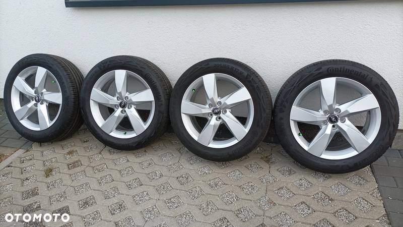 NOWE Koła letnie (oryginalne Volkswagen T-Cross) felgi R17 5x100 ET39 opony Continental 205/55 R17 (VW Skoda Seat Audi) - 1