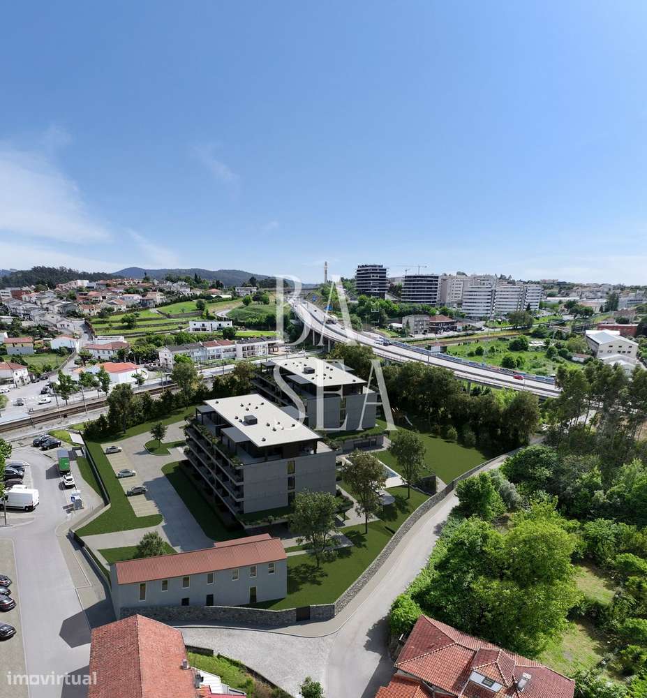 Apartamento T1 em condomínio com piscina em Ferreiros Braga.-13