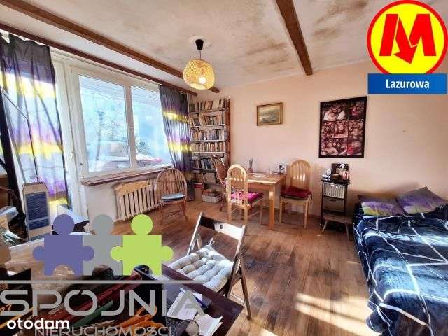 2 pokoje z dużym ogródkiem przy stacji M Lazurowa-0