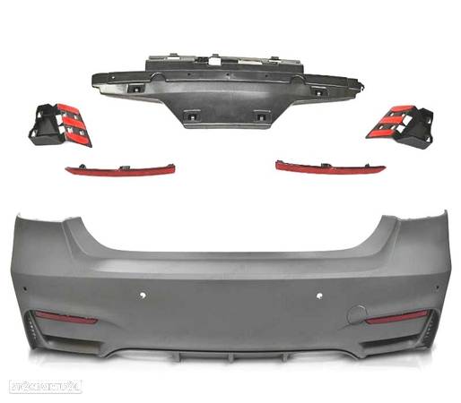 CONJUNTO PARA-CHOQUES + PONTEIRAS LOOK M3 PARA BMW SERIE 3 F30 F80 11-18 - 4