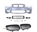 PARA-CHOQUES FRONTAL PARA BMW SERIE1 E81 E87 04-11 LOOK 1M + GRELHAS FRONTAIS 1M PRETO BRILHANTE - 2