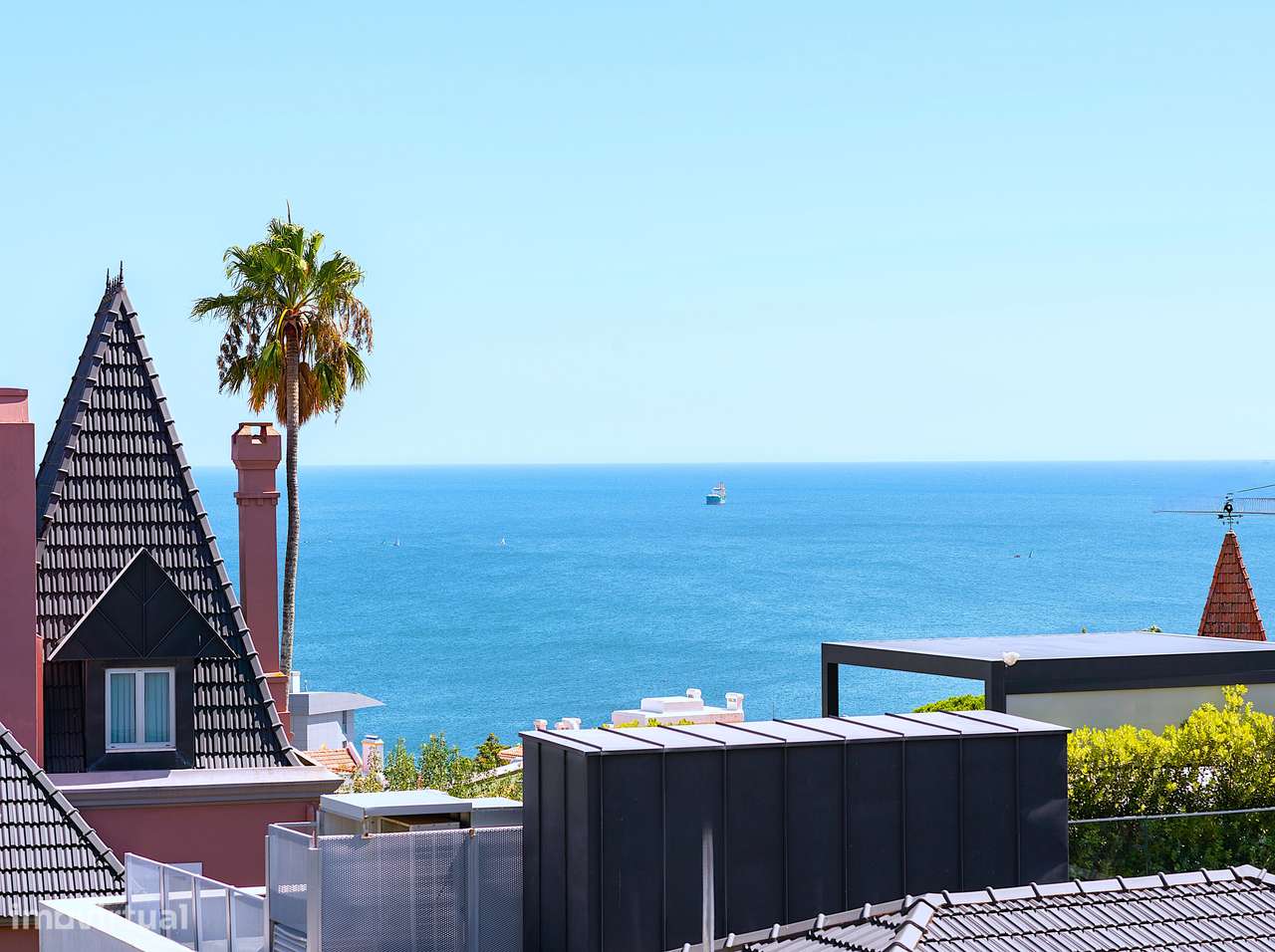 T3 duplex Monte Estoril com vista mar e terraço-50