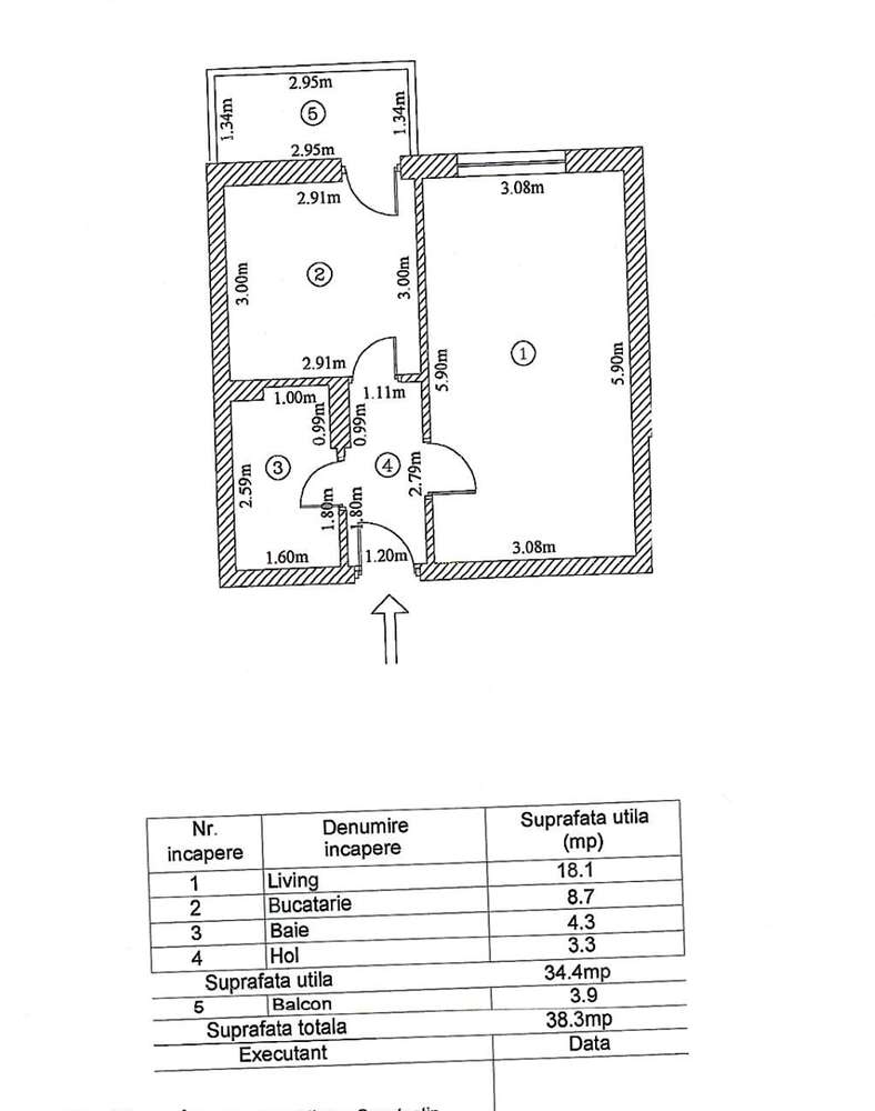 Metrou Berceni- Garsoniera Decomandata 38.3mp- Incalzire in pardoseala-8
