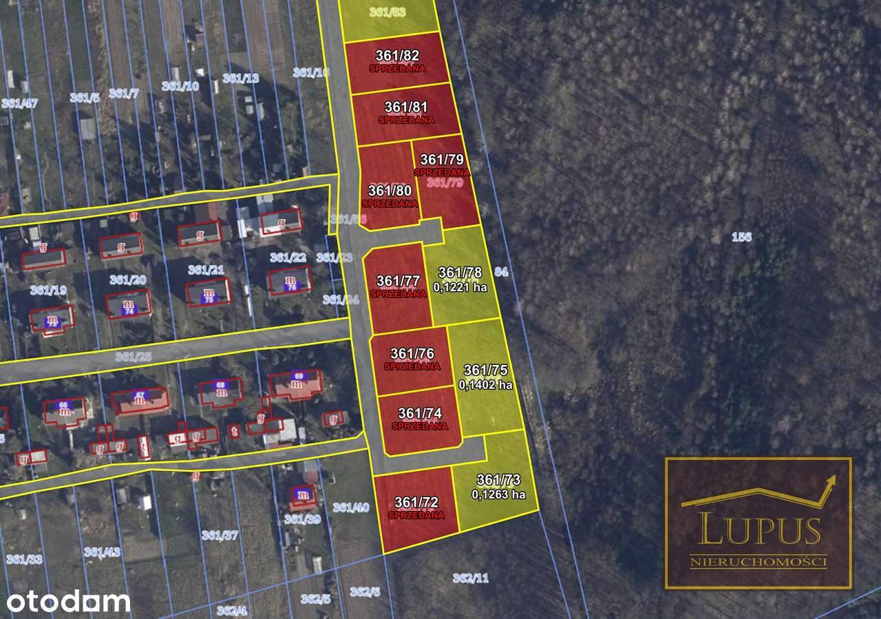 Działki budowlane w Kani - Pełny obrazek: 4/19