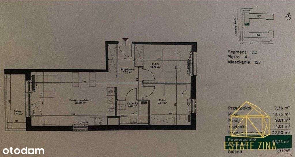 Nowe | 3 Pokoje | 56 m² | Balkon | Garaż Podziemny-13