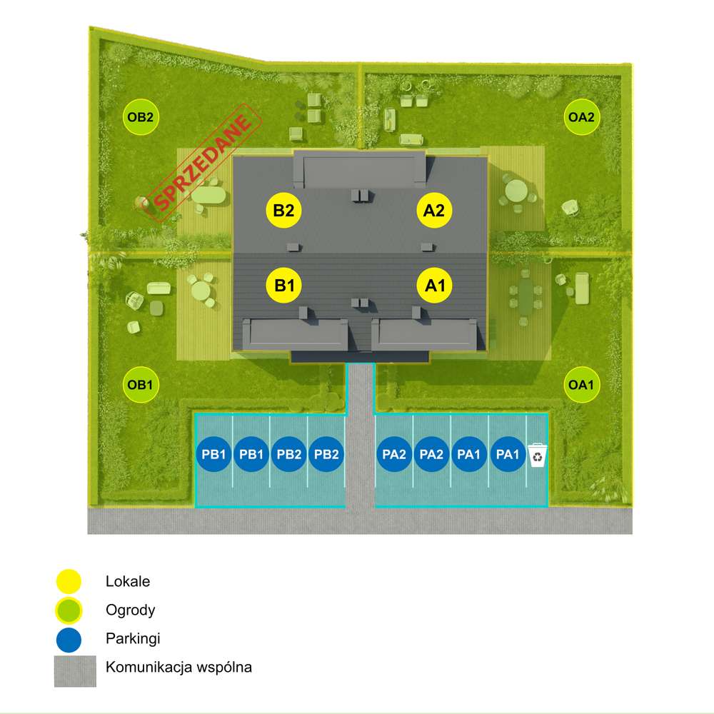Atrakcyjne mieszkanie z dużym ogrodem i miejscami parkingowymi-9