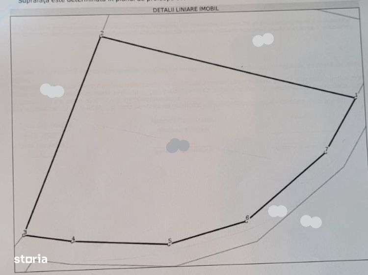 Teren in Chinteni langa padure 1425mp front 70ml - Imagine principală: 1/6