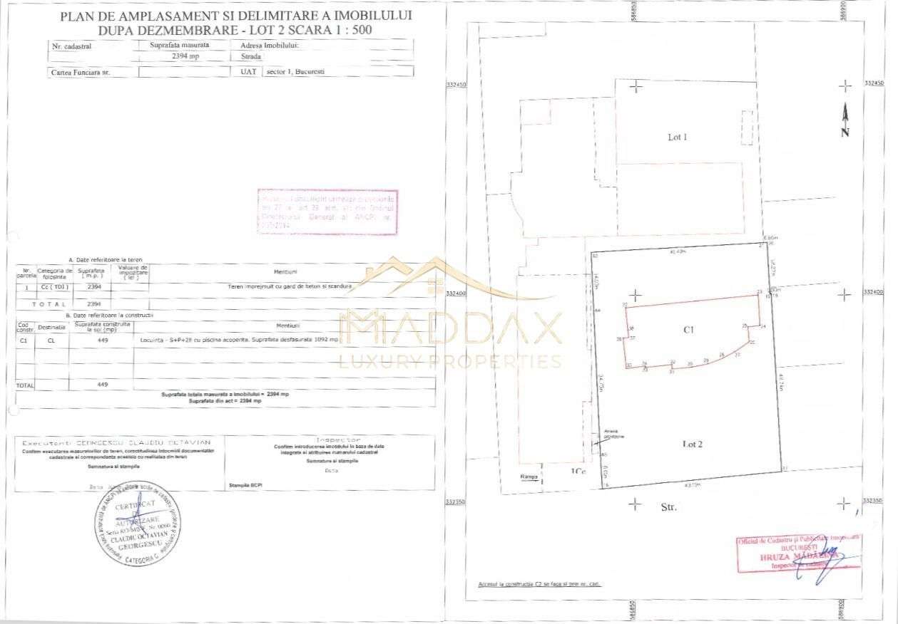 Teren Intravilan *2394 mp*  2S+P+11E //  Nordului - Imagine principală: 2/2