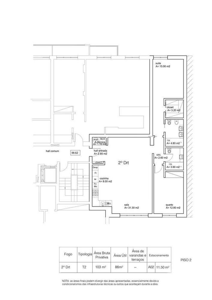 Apartamento T2 em Ericeira de 103,00 m2 - Grande imagem: 5/26