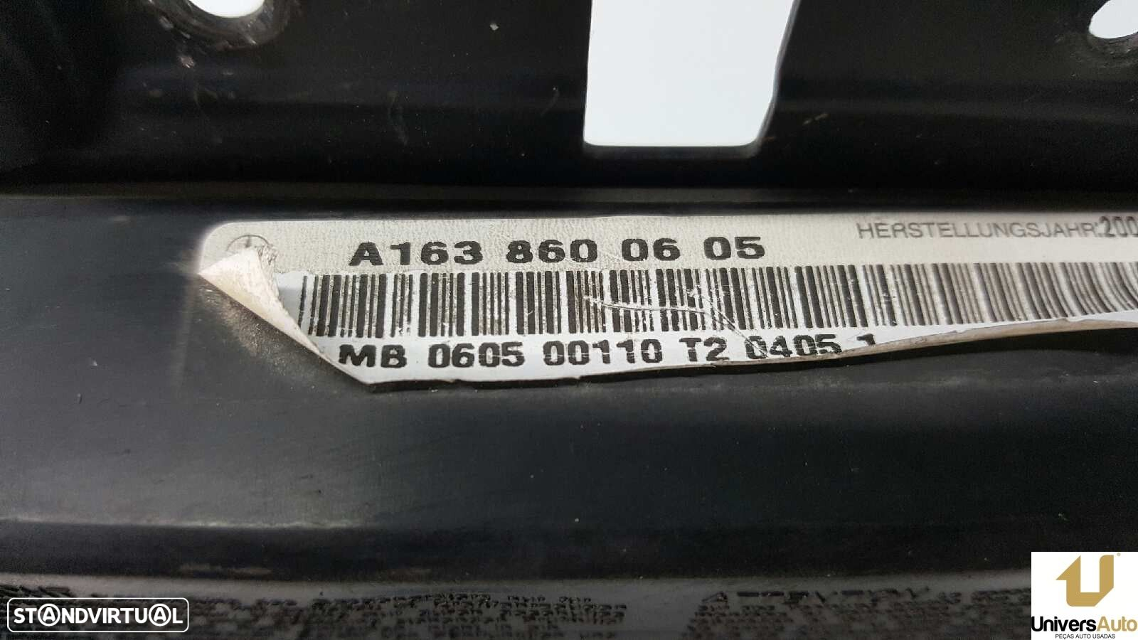 AIRBAG DA PORTA DIANTEIRA ESQUERDA MERCEDES CLASE M (W163) 270 CDI (163.113) - 2