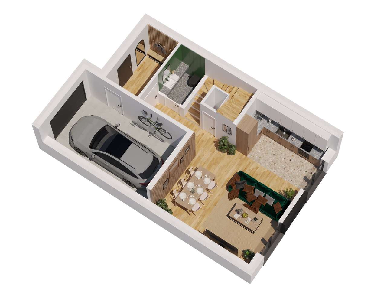 Dom jednorodzinny w zabudowie szeregowej Choroszcz - Pełny obrazek: 3/9