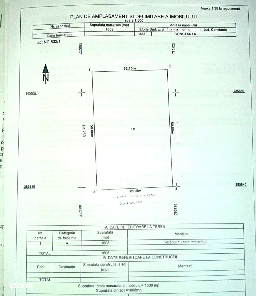 Eforie Sud, Teren 1608mp.D=50m./32m.1km.distanta de Mare-6