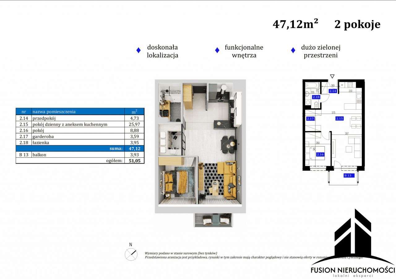 Nowe mieszkanie - 2 niezależne pokoje + kuchnia |-15