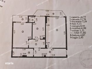 Apartament 2 camere, Siderurgistilor, 59,64 mp